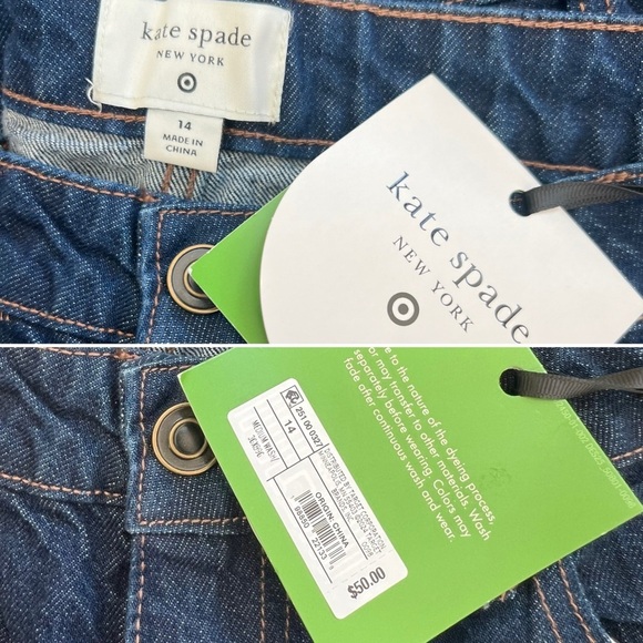 $50 NWT Kate Spade Jeans, Dark Indigo Ankle, for Target, Multiple Sizes - Picture 12 of 13